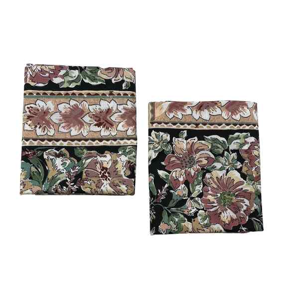LADY PEPPERELL Percale Pillowcase Vintage Floral Standard 20x30 Pink Green USA - Picture 1 of 6
